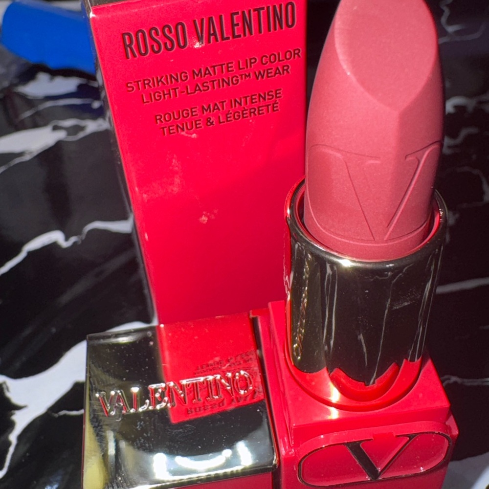 Valentino Matte Lipstick in Rose-Red